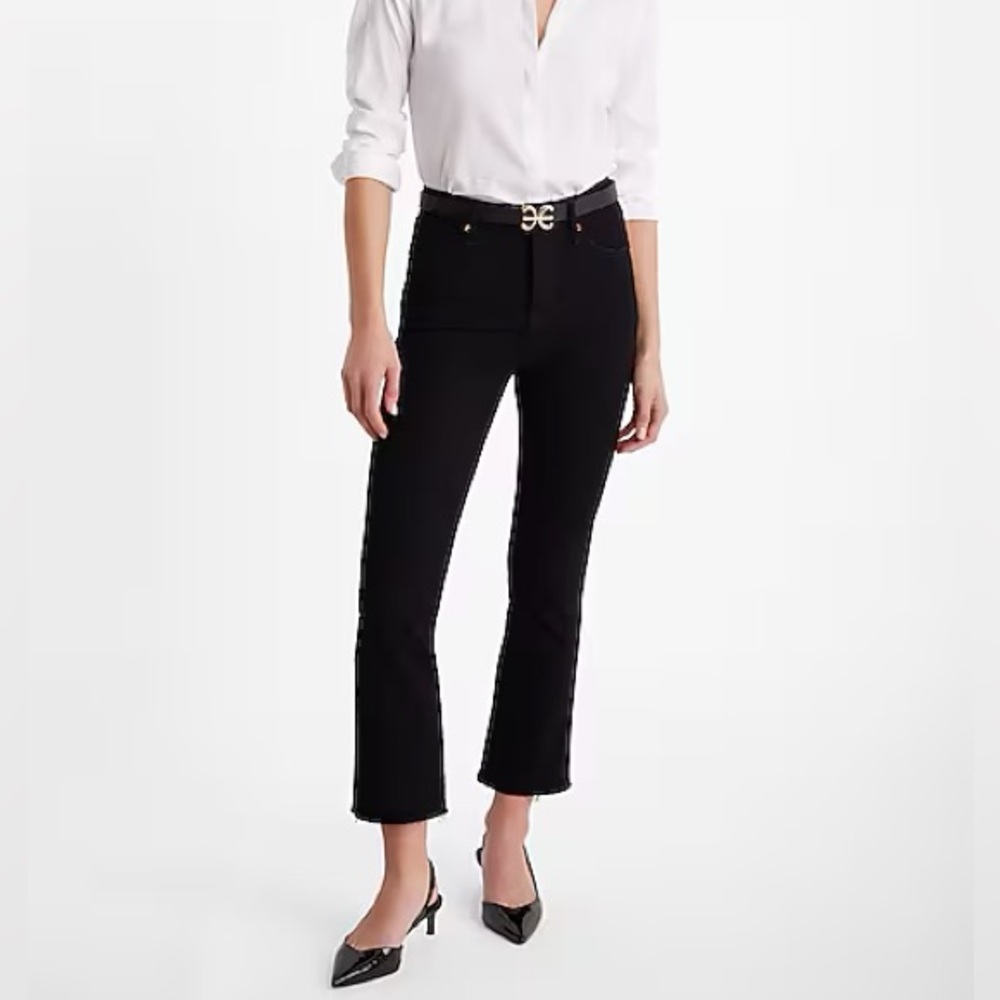 Express Cropped Flare Jeans